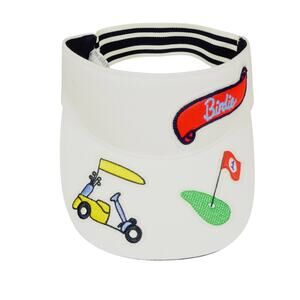 Tory Burch Sport Birdie Cart Flag Hole Elastic Golf Visor